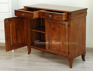 110cm classic style sideboard in solid walnut wood